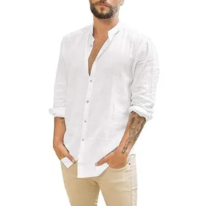 Camisa de Linho Masculina